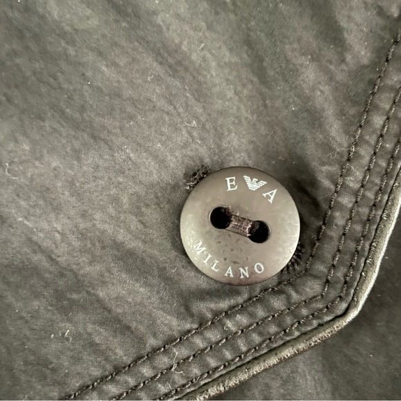 Emporio Armani “Josh Line” MEDIUM black utility jacket trench coat Hooded - Picture 6 of 13